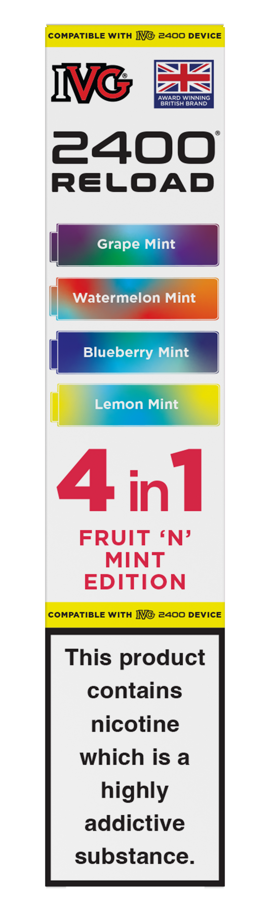 Fruit n Mint Edition - IVG 2400 RELOAD POD