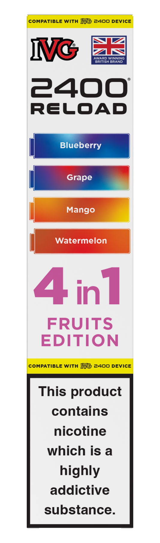 Fruits Edition - IVG 2400 RELOAD POD