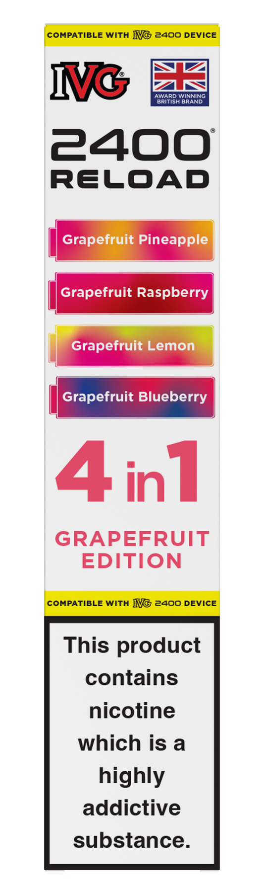 Grapefruit Edition - IVG 2400 RELOAD POD