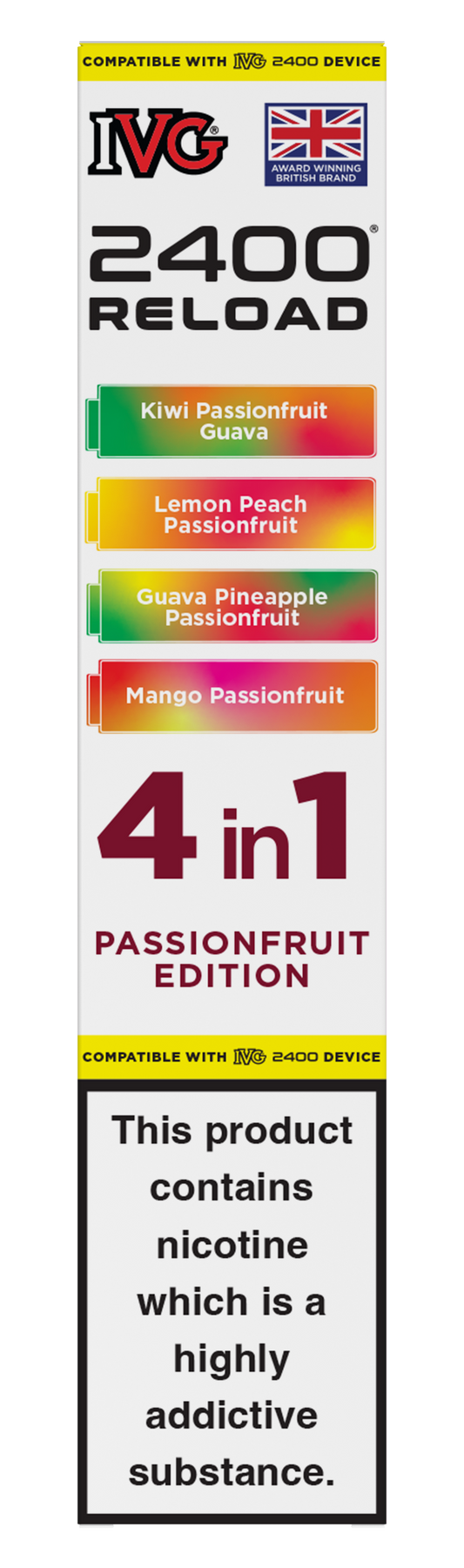 Passionfruit Edition - IVG 2400 RELOAD POD