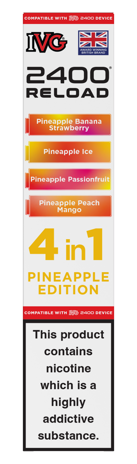 Pineapple Edition - IVG 2400 RELOAD POD