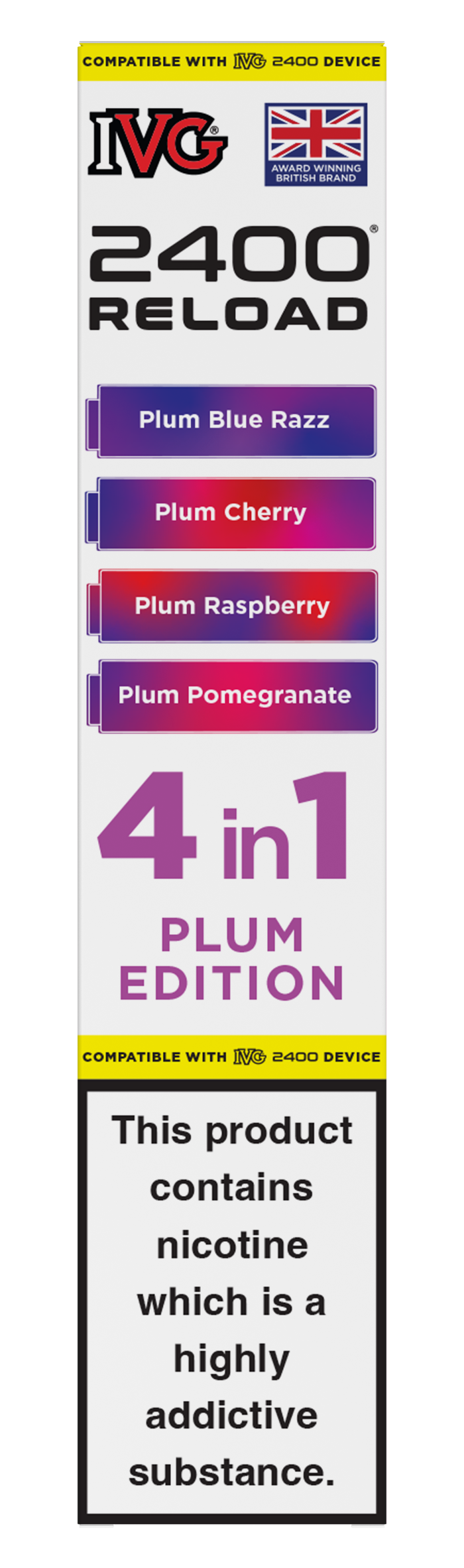 Plum Edition - IVG 2400 RELOAD POD