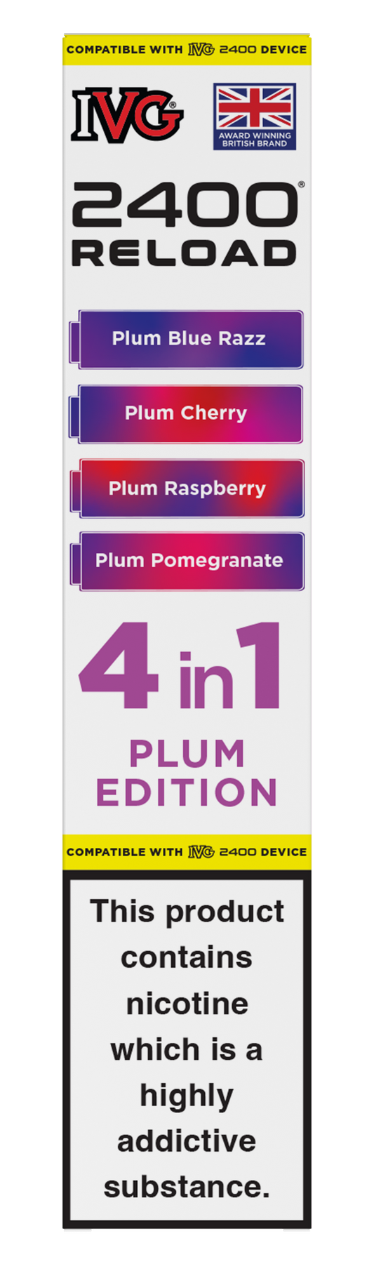 Plum Edition - IVG 2400 RELOAD POD