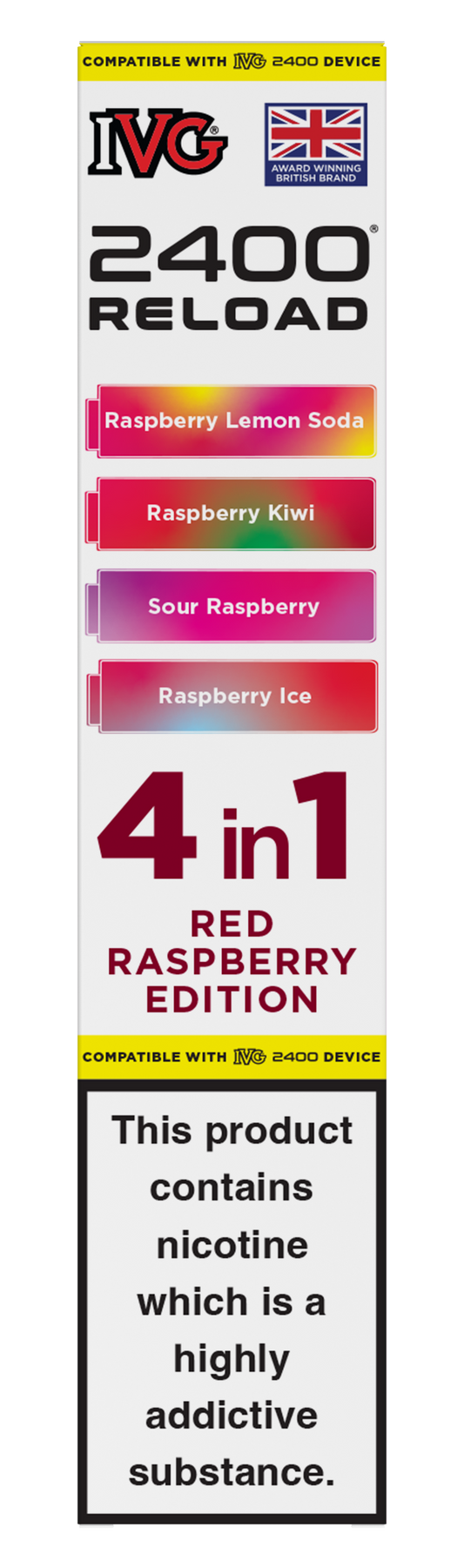 Red Raspberry Edition - IVG 2400 RELOAD POD