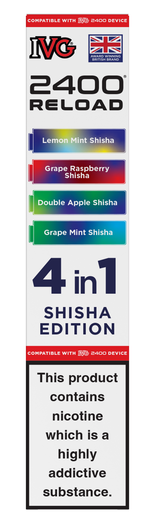 Shisha Edition - IVG 2400 RELOAD POD