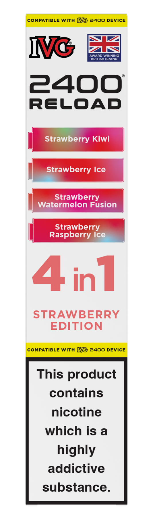 Strawberry Edition - IVG 2400 RELOAD POD