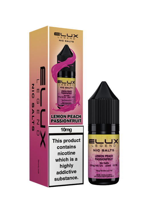 Lemon Peach Passion - ELUX NIC SALTS 20 MG