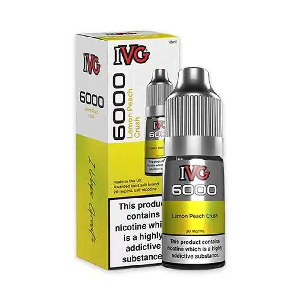 LEMON PEACH CRUSH - IVG 6OOO E-LIQUIDS 10MG