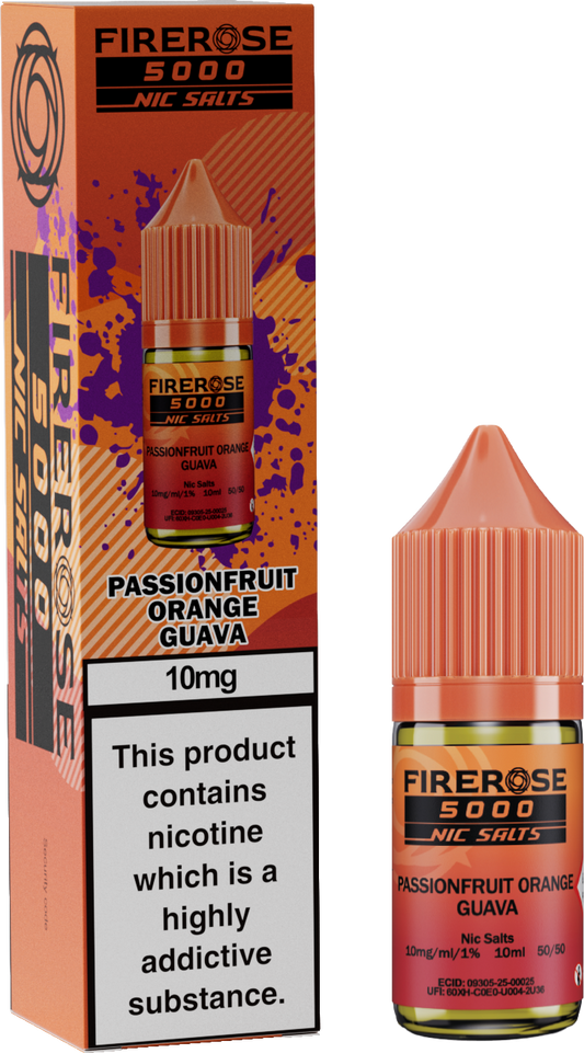 PASSIONFRUIT ORANGE GUAVA - FIREROSE NIC SALTS 10 MG
