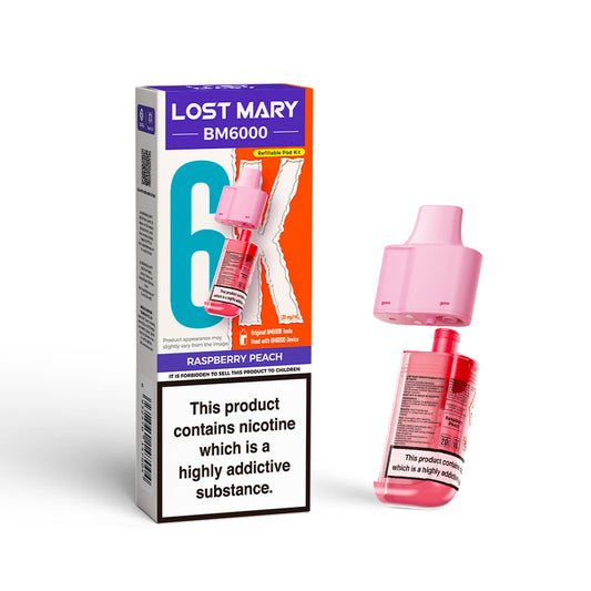 RASPBERRY PEACH - LOST MARY BM6000 POD
