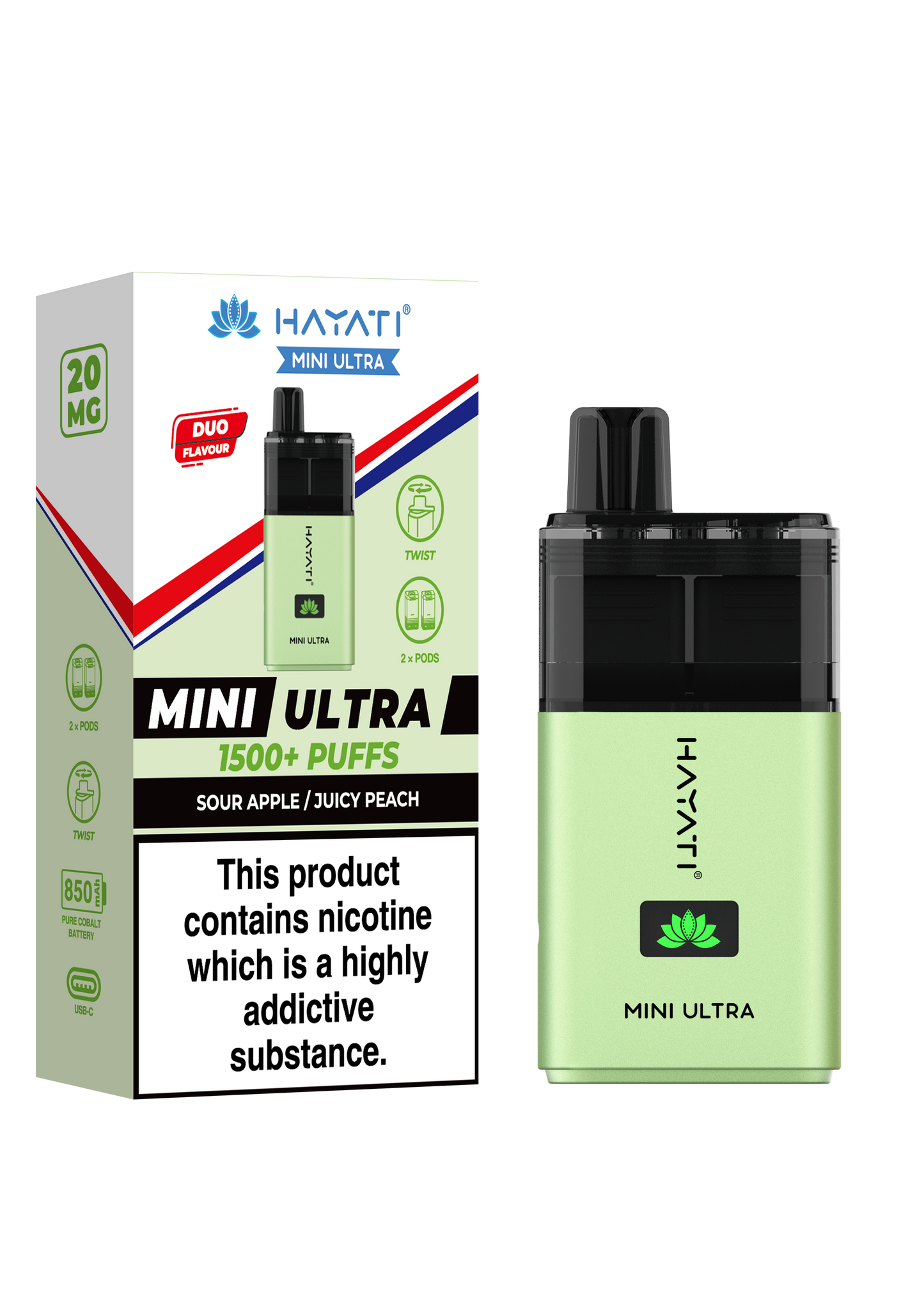 Sour Apple / Juicy Peach - MINI ULTRA