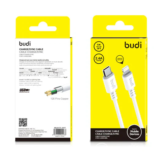 TYPE C TO IPHONE - BUDI CHARGING CABLE