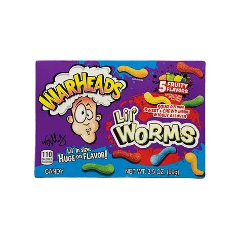 WARHEADS LIL' WORMS 3.5 Oz