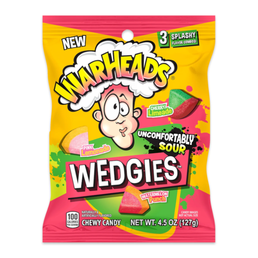 WARHEADS WEDGIES PEG BAGS